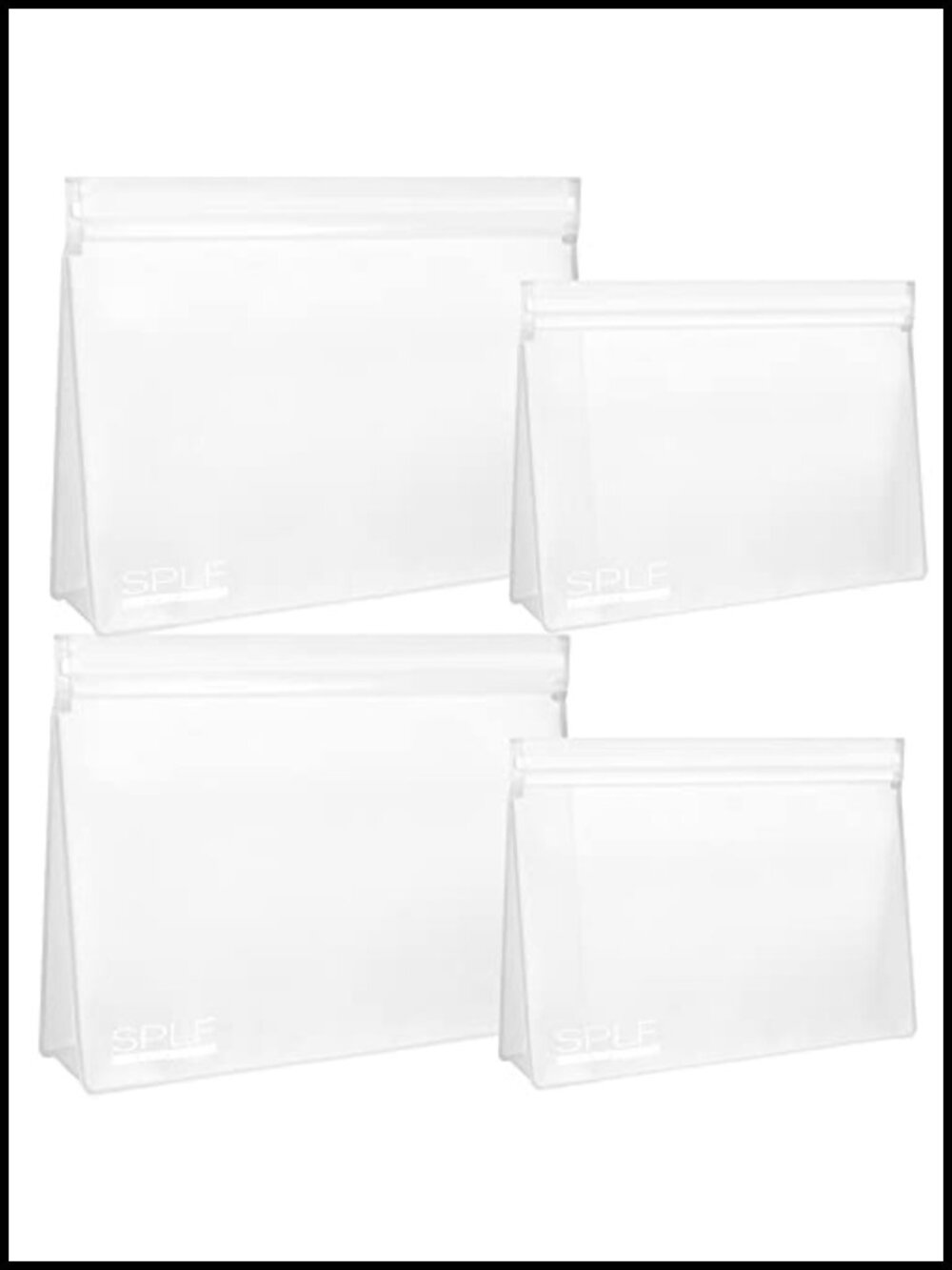 4 Pack TSA Approved Clear Toiletry Bags Quart Leakproof Travel Zipper Pouch Set